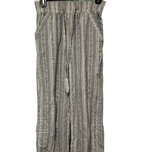 Black and white summer pants